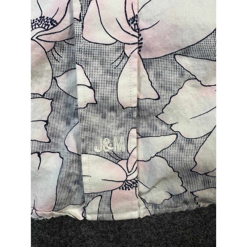 Johnston & Murphy Men's M Short Sleeve Button Down Shirt Floral - Picture 3 of 10